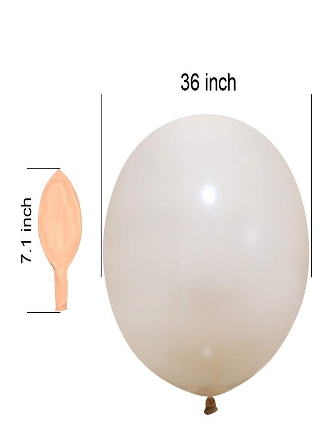 Neo LOONS 36 Inch Giant Latex Balloons, Standard Blush Round Balloons for Birthdays Weddings Receptions Festival Party Decoration, Pack of 5 Pcs - Image 3