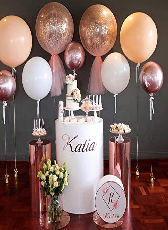 Neo LOONS 36 Inch Giant Latex Balloons, Standard Blush Round Balloons for Birthdays Weddings Receptions Festival Party Decoration, Pack of 5 Pcs - Image 4