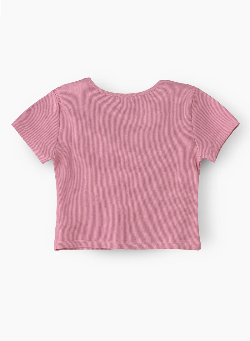 جيلين Sunshine Squad: Girls' Comfy Cotton Tees Playful Prints & Summer Fun