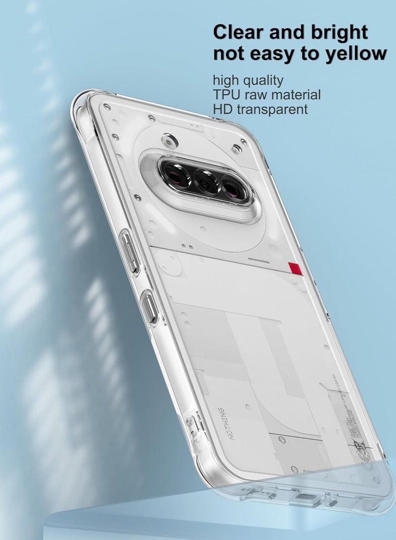 Shock-Absorption Flexible Clear TPU Rubber Protective Cell Phone Cover for Nothing Phone 3a Case  - Image 2