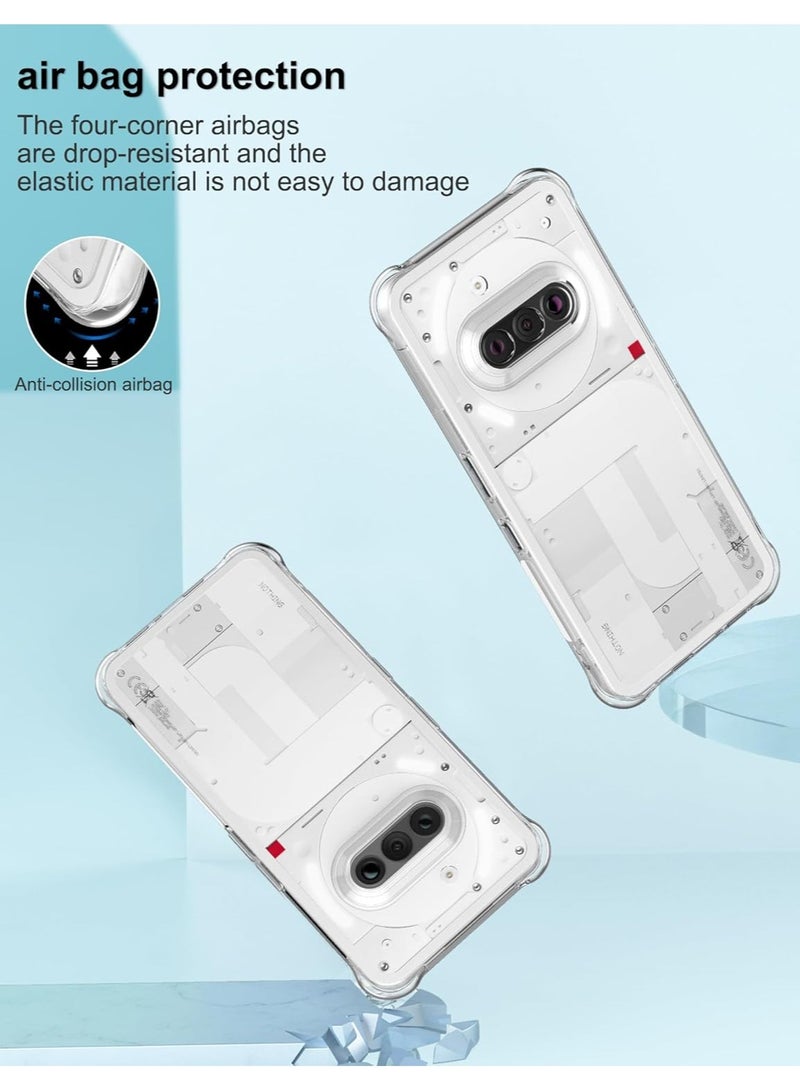 Shock-Absorption Flexible Clear TPU Rubber Protective Cell Phone Cover for Nothing Phone 3a Case  - Image 4
