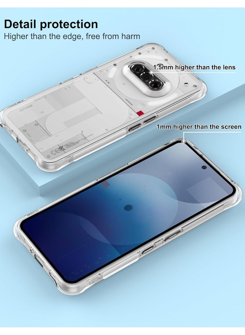 Shock-Absorption Flexible Clear TPU Rubber Protective Cell Phone Cover for Nothing Phone 3a Case  - Image 5