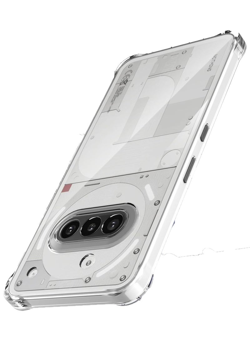 Shock-Absorption Flexible Clear TPU Rubber Protective Cell Phone Cover for Nothing Phone 3a Case  - Image 1