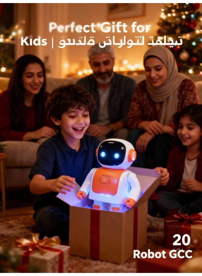 روبرت – هدية مثالية للأطفال | روبوت راقص بسماعة بلوتوث | تطبيق للتحكم بالرقصات | تفاعل بالإيماءات | لعبة ذكية تعليمية - Image 5