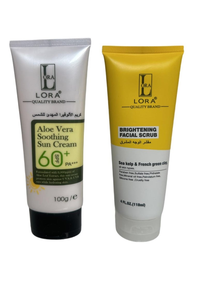 LORA Sun Care Set with Facial Scrub - Image 1