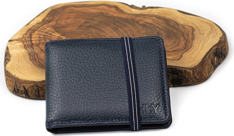 HKY Men's Leather Card Holder Wallet  - Image 1