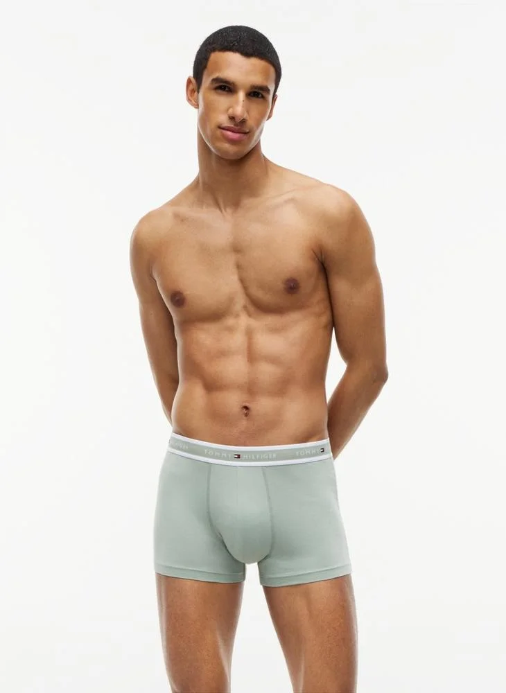 Tommy Hilfiger  3-Pack Signature Logo Waistband Trunks for Men | Best Price UAE