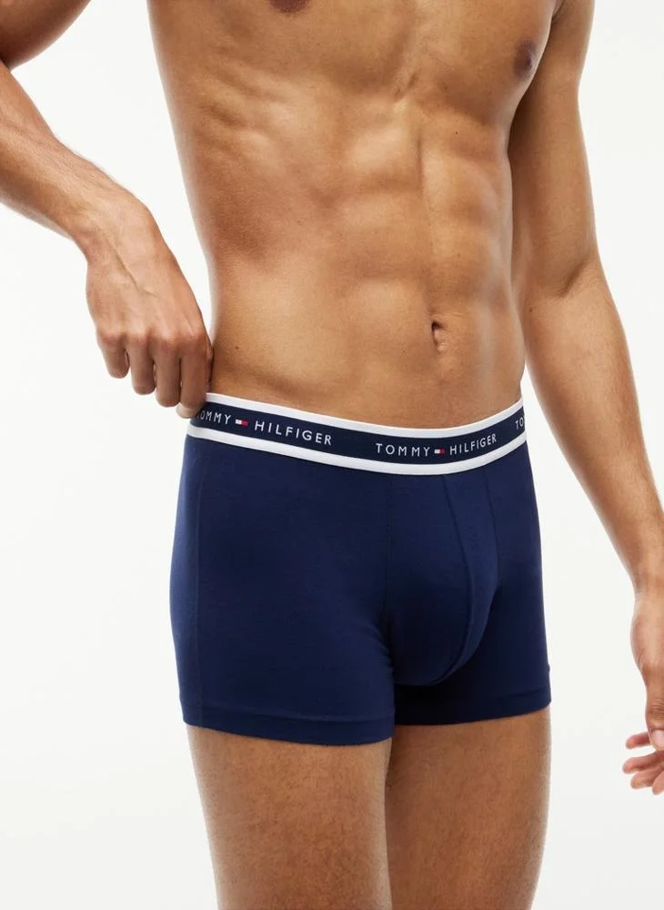Tommy Hilfiger  3-Pack Signature Logo Waistband Trunks for Men | Best Price UAE