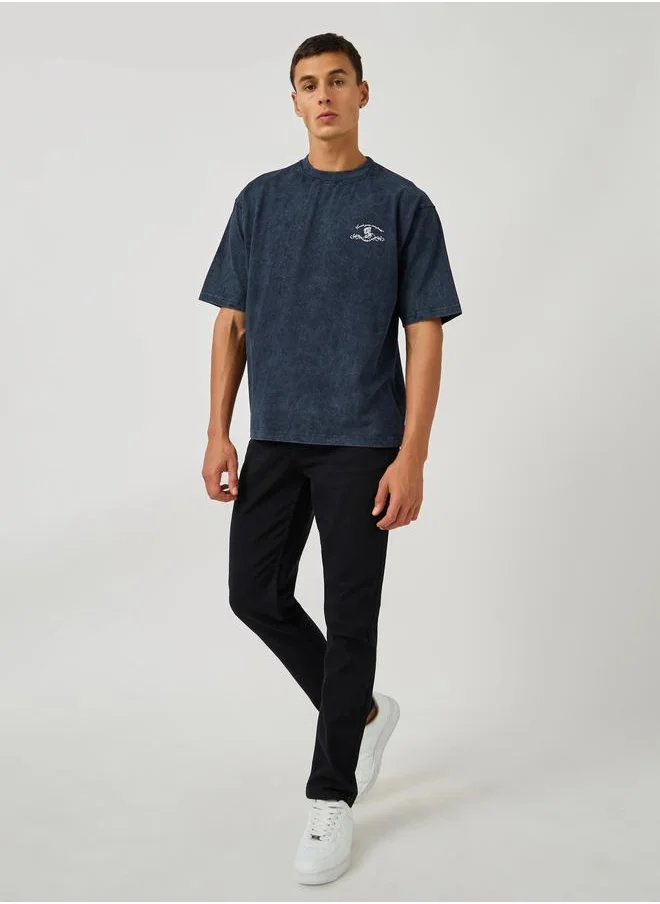 Styli Styli Washed Graphic Print Jersey Oversized T-Shirt