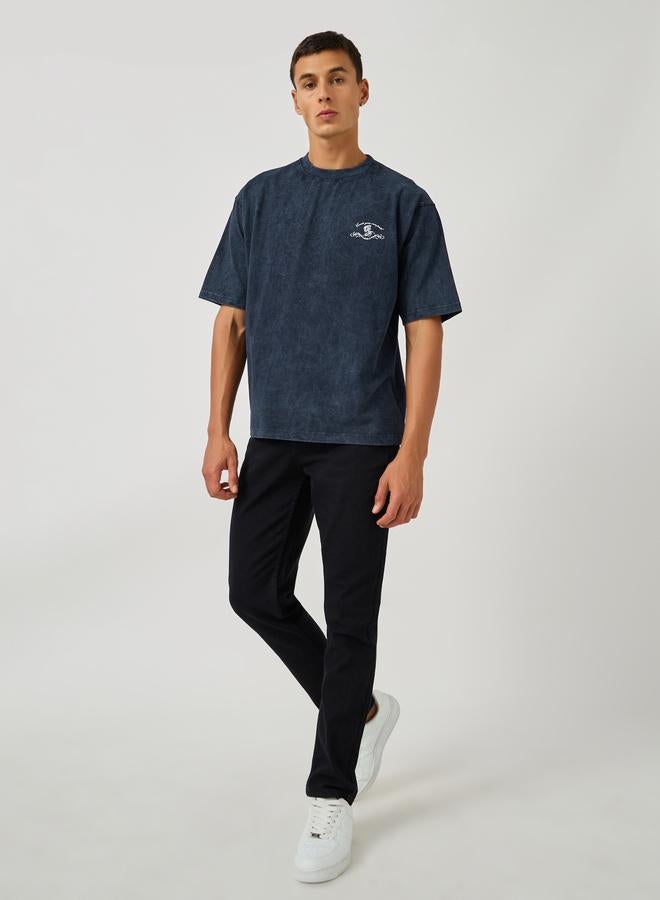 Styli Styli Washed Graphic Print Jersey Oversized T-Shirt  - Image 2