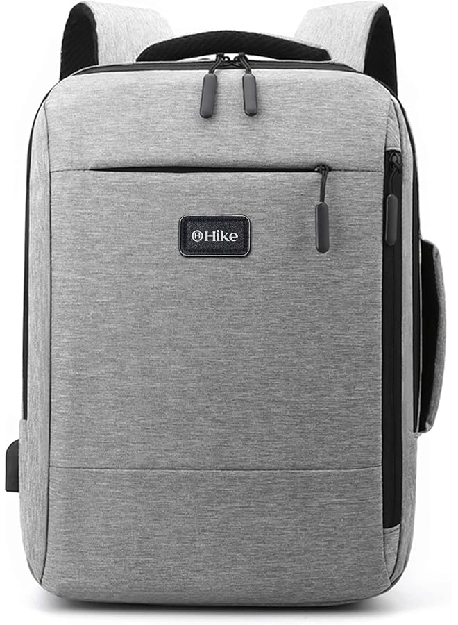 HIKE Unisex Slim Laptop Backpack 16 inch Water Resistant Shoulder Daypack with Built in USB Port for Travel/Business/College/School HK911 - Image 3