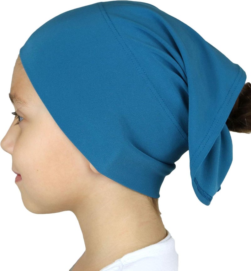 Modefa Islamic Girl Child Practical Amira Hijab Two Piece Muslim Scarf & Bonnet - Instant Easy Hijab - Image 4