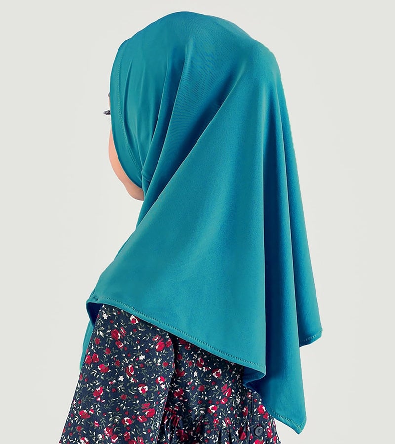 Modefa Islamic Girl Child Practical Amira Hijab Two Piece Muslim Scarf & Bonnet - Instant Easy Hijab - Image 2