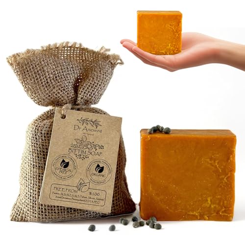 Dr.Ancient Wild Pistacia Bittim Soap Bar, Organic Soap Bars Handcrafted the Traditional Way, Natural Chemical-Free, Vegan, Used for Face Wash, Body Wash, Hand Cleansing and Skin Care - Image 1