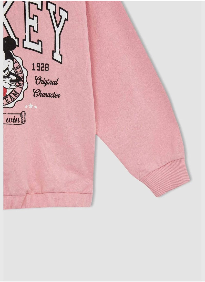 DeFacto Disney Mickey & Minnie Licenced Regular Fit Long Sleeve Sweatshirt  - Image 3