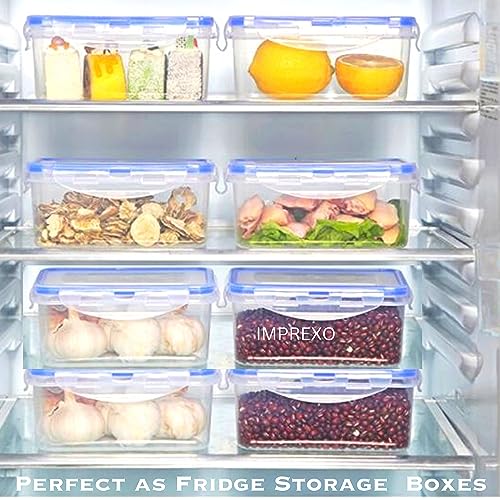 IMPREXO Air Tight Food Storage Containers Kitchen Containers for Storage Set Plastic Storage Box for Kitchen Airtight Containers Storage Jar Set for Kitchen Storage, Pack of 2 (3800 ML) - Image 3