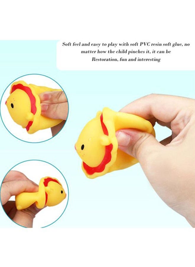 NIBEMINENT - 3-Piece Bathroom Toy Set Elephant 7x7.5x4, Lion 6.5x7x3.5, Giraffe 26.5x11x3cm - Image 1