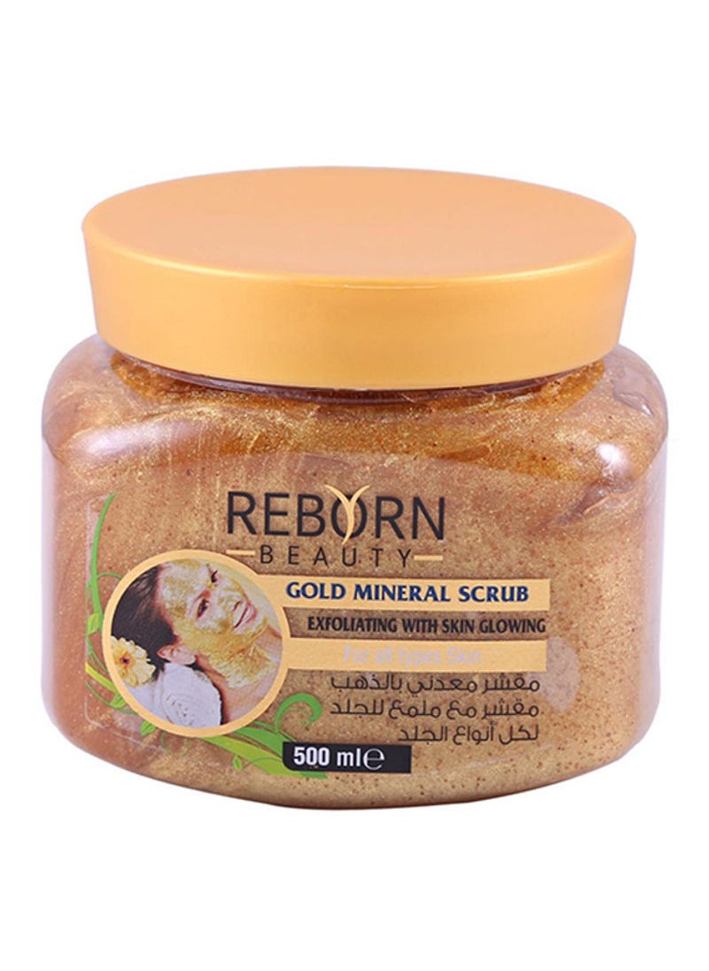 Reborn Beauty Gold Mineral Exfoliating Scrub With Skin Glowing Gold 