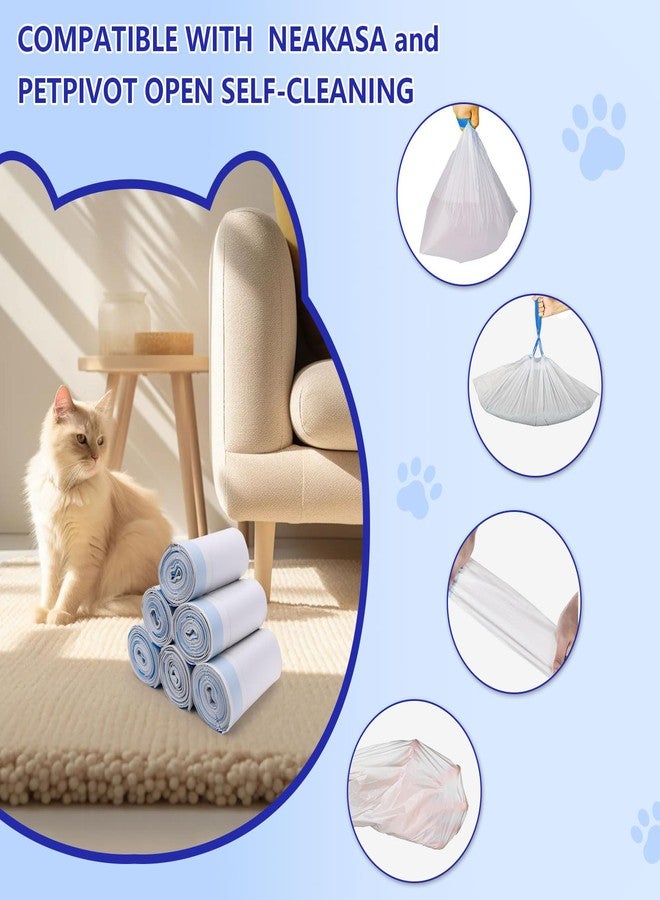 Loveishere 120 Count Cat Litter Box Bags for Neakasa and PetPivot Open Self-Cleaning Cat Litter Boxes, Extra Thick Heavy Duty Liners Replacement, Unscented, 27" x 13", Holds 22 lbs - Image 3