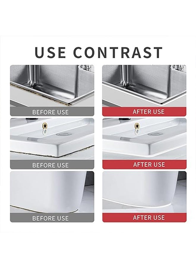 مجموعة مانع تسرب وسدادة سيليكون مقاومة للماء للحمام والدش والمطبخ والأرضيات مع أدوات السد (150 مل، أبيض) - Image 5