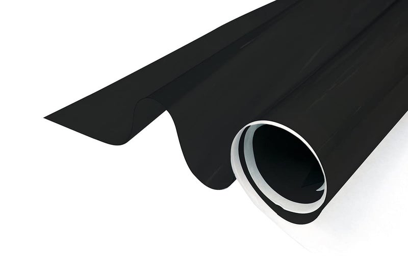 G Greenfilm Static Cling 5% Dark Window Tint for Residential and Automotive - DIY Non-Adhesive, UV Protection, Sun Blocking, Heat Control, Removable, Renter-Friendly Window Cling Film (24" x 212") - Image 1