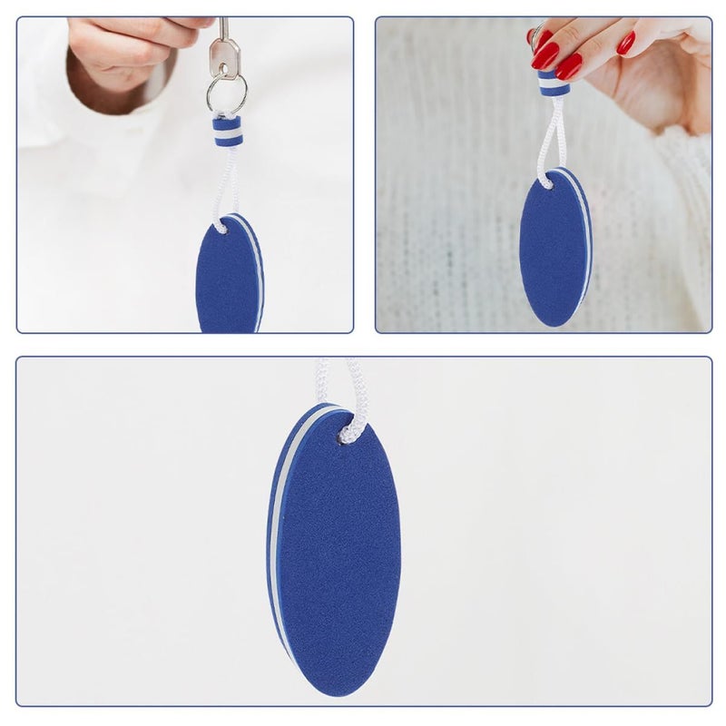 8Pcs Oval Float Keychain for Boating Water Sports EVA Key Pendant Lightweight - Image 4