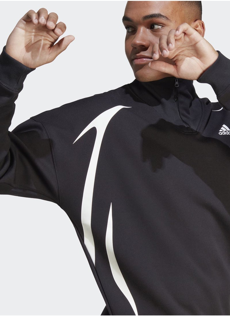 Adidas - Colour Block Sweatshirt - Image 1