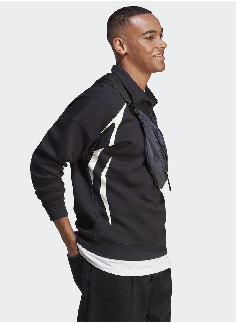 Adidas - Colour Block Sweatshirt - Image 1