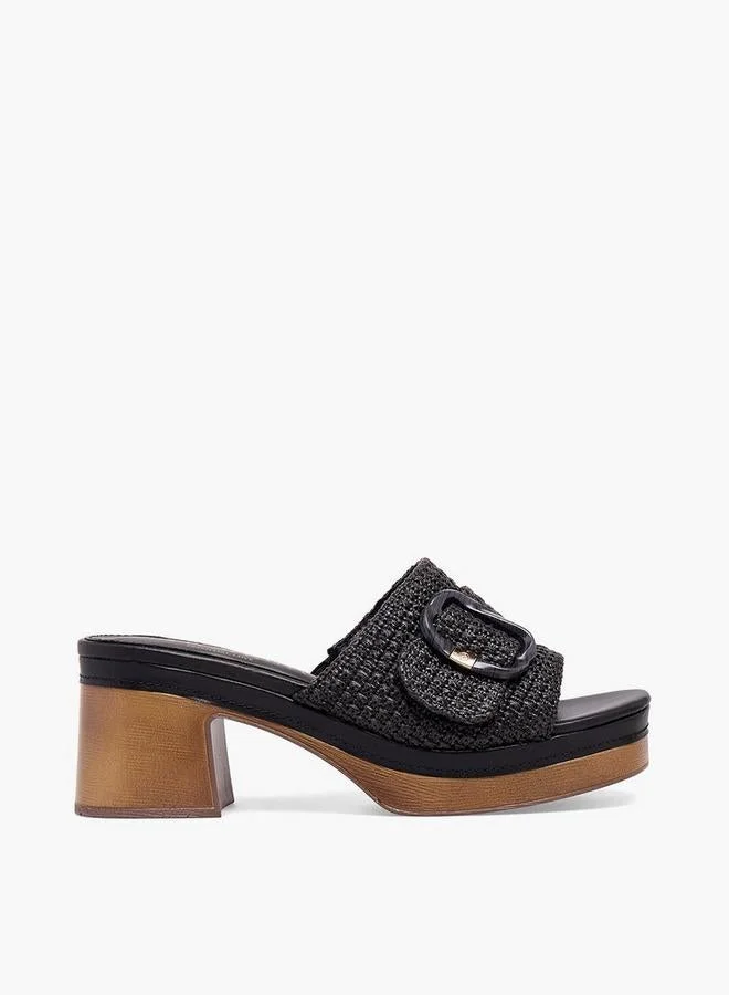 Carmela Women Textured Block Heel Sandals