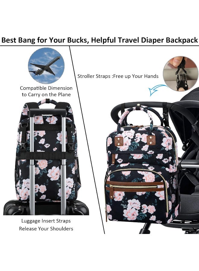 Tenot Diaper Bag Backpack Tote for Women Large Capacity with Insulated Pockets - Image 4