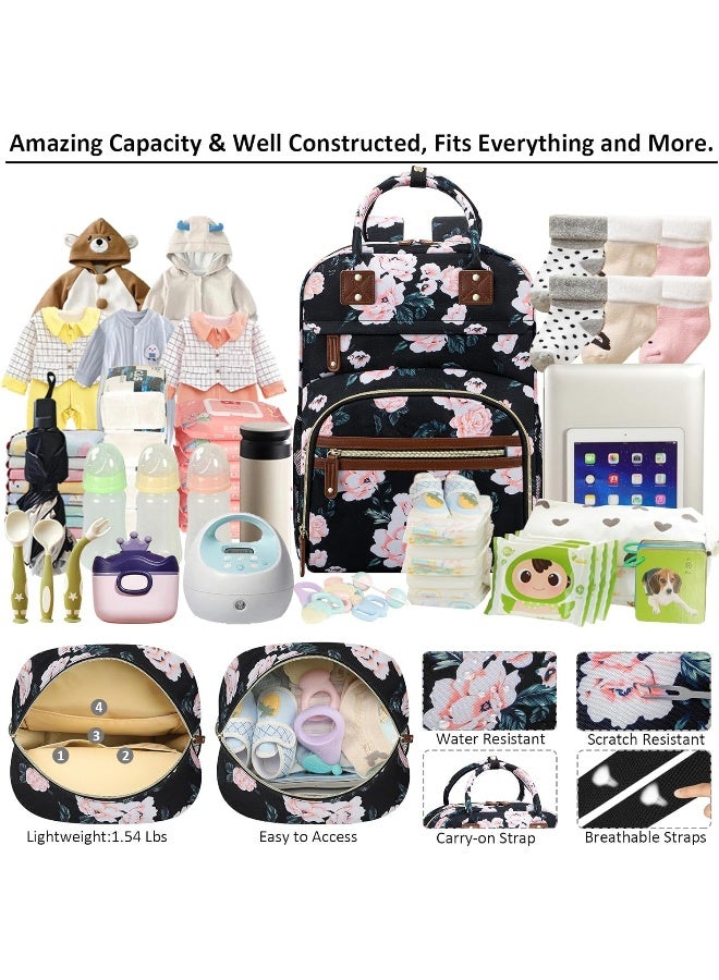 Tenot Diaper Bag Backpack Tote for Women Large Capacity with Insulated Pockets - Image 3