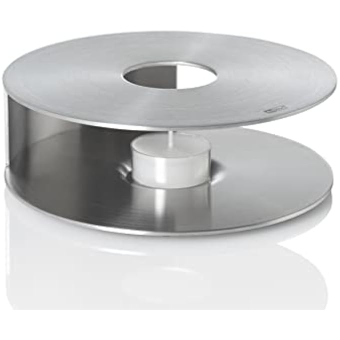 Adhoc Tk41 Limbo Teapot And Food Warmer  Stainless Steel  CandleTealight Warmer Stand For TeapotsPotsBowls  H50Mm X D160Mm  Silver - Image 1