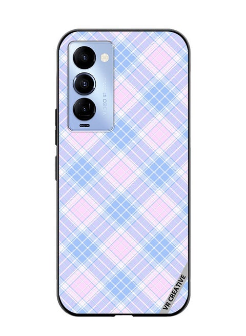 Protective Case Cover For Tecno Camon 18/18 P Checks Color Square Geometric Texture Design Multicolour