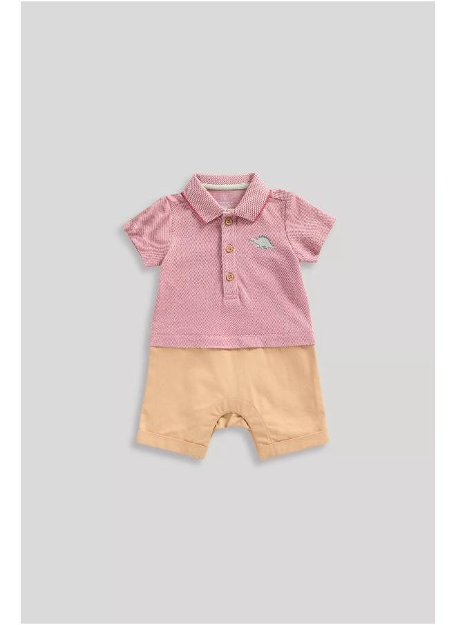 mothercare - Dinosaur Mock Romper - Image 1