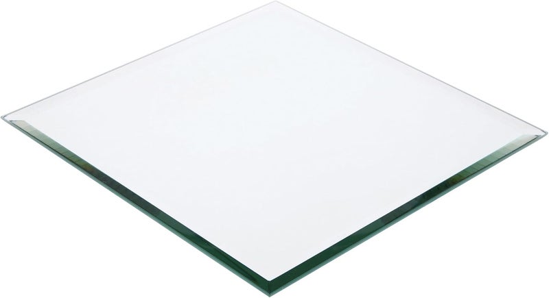Plymor 10" Square, 5mm Thick Beveled Glass Mirror, Pack of 2 - Image 1