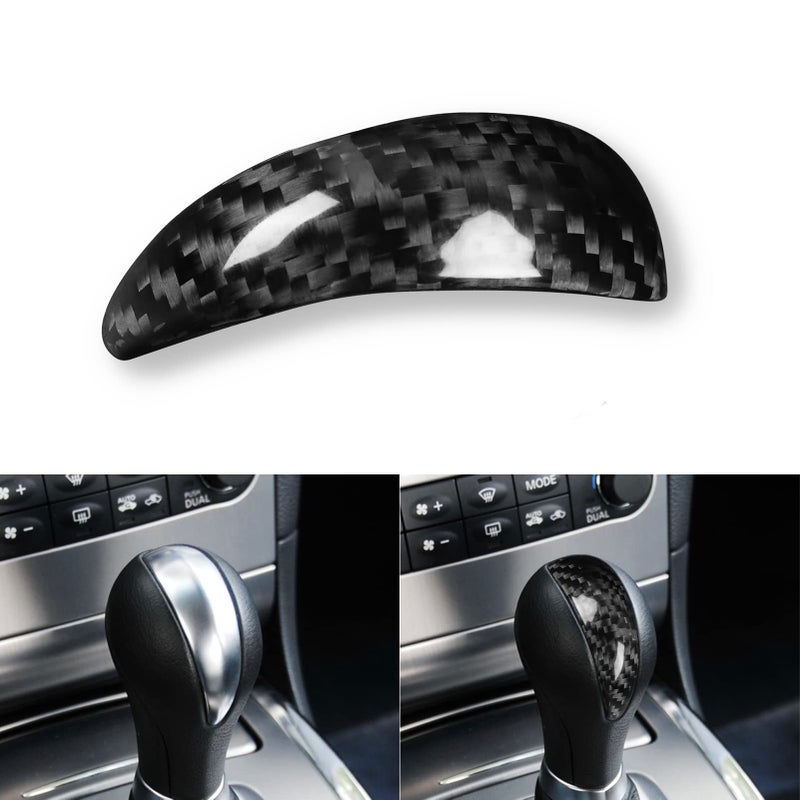 Universal Gear Shift Knob Cover Hard Carbon Fiber for Infiniti G37 G35 G25 Q40 FX35 FX37 FX50 QX70 QX56 EX35 EX37 EX25 QX50 Accessories Interior Trim Center Console Shifter Stick Cove Molding