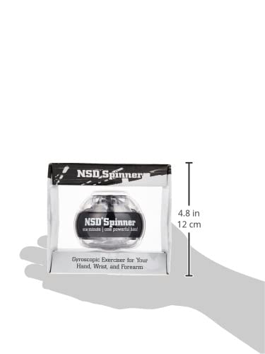 NSD Essential Spinner Gyro Ball – Grip Strengthener for Forearms, Wrist & Hands – String Start Design, Up to 15,000 RPM – Portable Wrist Trainer & Workout Equipment- Desk Workers, Athletes & Musicians - Image 3