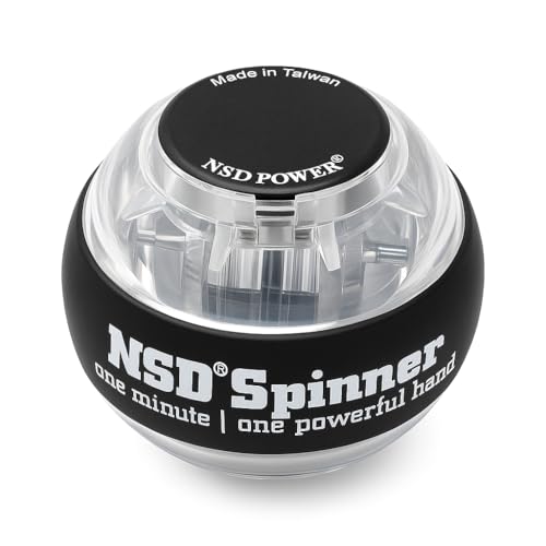 NSD Essential Spinner Gyro Ball – Grip Strengthener for Forearms, Wrist & Hands – String Start Design, Up to 15,000 RPM – Portable Wrist Trainer & Workout Equipment- Desk Workers, Athletes & Musicians - Image 1