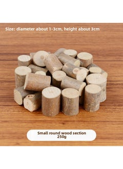 Branch Trunk Decoration Landscape Creative Diy Handmade Model Material Log Small Stick Round Wood Chip Solid Wood Photo Frame-Color:The Small Round Piece Is About 3cm High