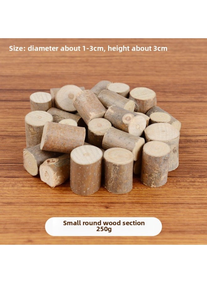 Generic - Branch Trunk Decoration Landscape Creative Diy Handmade Model Material Log Small Stick Round Wood Chip Solid Wood Photo Frame-Color:The Small Round Piece Is About 3cm High - Image 1