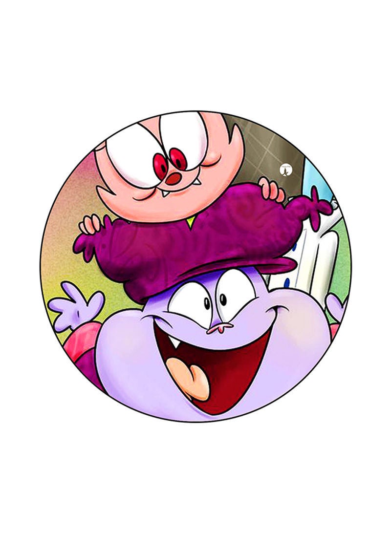 Printed Round Mouse Pad Multicolour