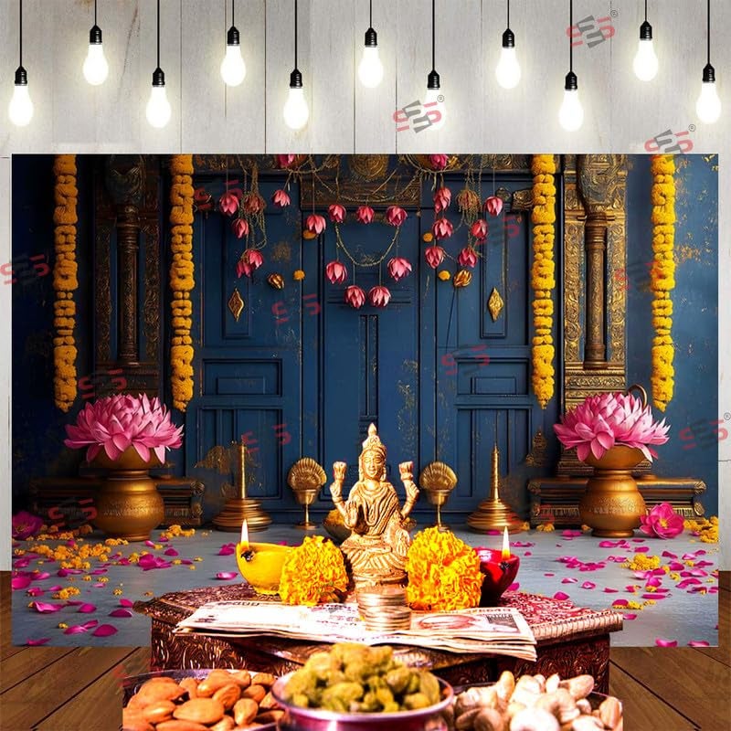 S2S قماش خلفية باب للتزيين التقليدي للبويا، قماش تزيين خلفية | قماش ستارة لجميع المهرجانات والفعاليات والمناسبات - (5 × 8 قدم) - Image 5