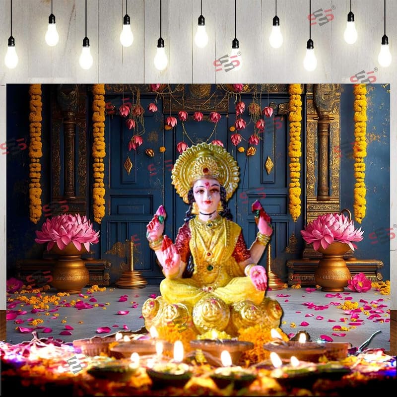 S2S قماش خلفية باب للتزيين التقليدي للبويا، قماش تزيين خلفية | قماش ستارة لجميع المهرجانات والفعاليات والمناسبات - (5 × 8 قدم) - Image 4