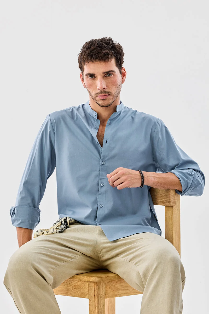 SNITCH Regular Fit Mandarin Shirt