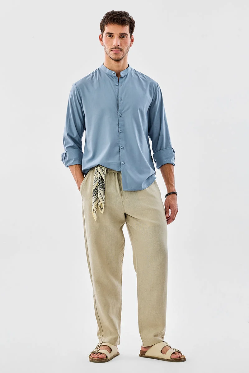 SNITCH Regular Fit Mandarin Shirt