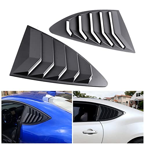 Rear Side Window Louvers Racing Style Air Vent Louver Scoop Shades Cover for 20132021 Scion FRS Subaru BRZ and Toyota 86