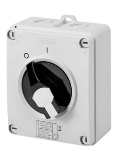 GEWiSS GEWISS GW70406P ISOLATOR - HP - COMMAND - ISOLATING MATERIAL BOX - 32A 4P - LOCKABLE BLACK KNOB - IP66/67/69 