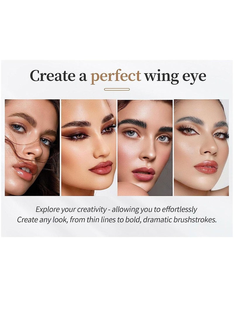 Eyebrow Pencil with an Upgrade Micro Fork Tip Applicator Waterproof Long Lasting Microblading Pencil for Eyebrows Microblading Pen for Natural Looking Brows Makeup Black #4