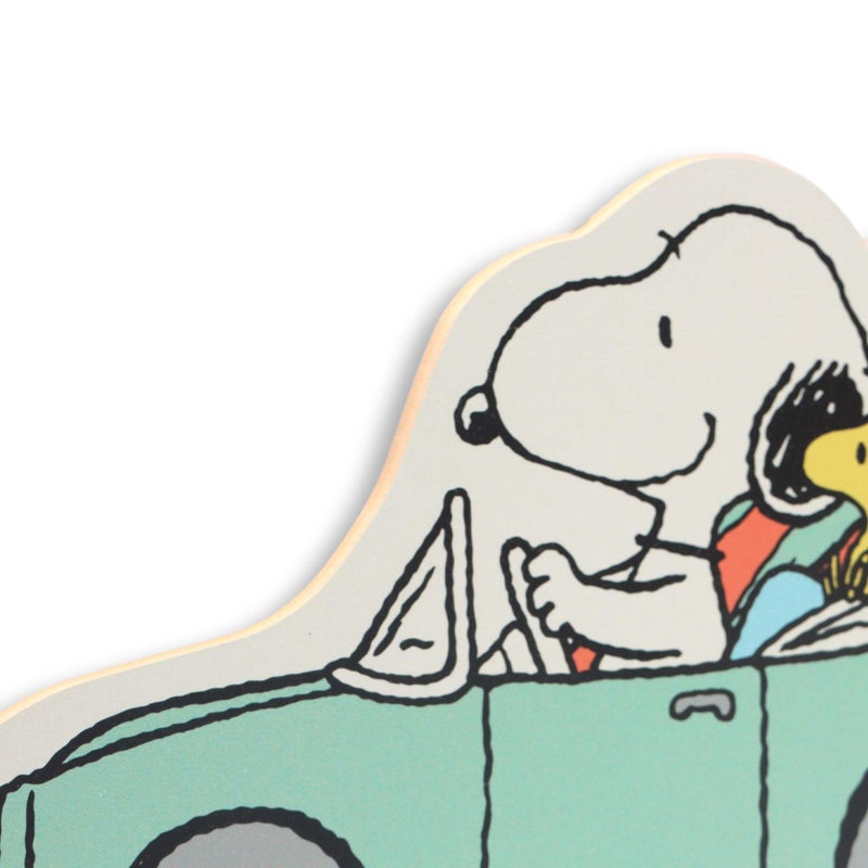Open Road Brands Peanuts Snoopy and Surfboards in Car Wood Wall Decor - Fun Snoopy Beach Themed Wall Art for Home Decorating - Image 4