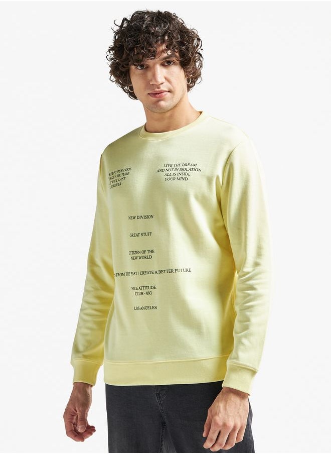 Text Print Crew Neck Sweatshirt - pzsku/Z5C655BF54F82DFA7B76AZ/45/_/1705307819/ecc1364e-942d-4802-88d2-842bf1af41c2